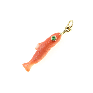 Coral Guppy Pendant
