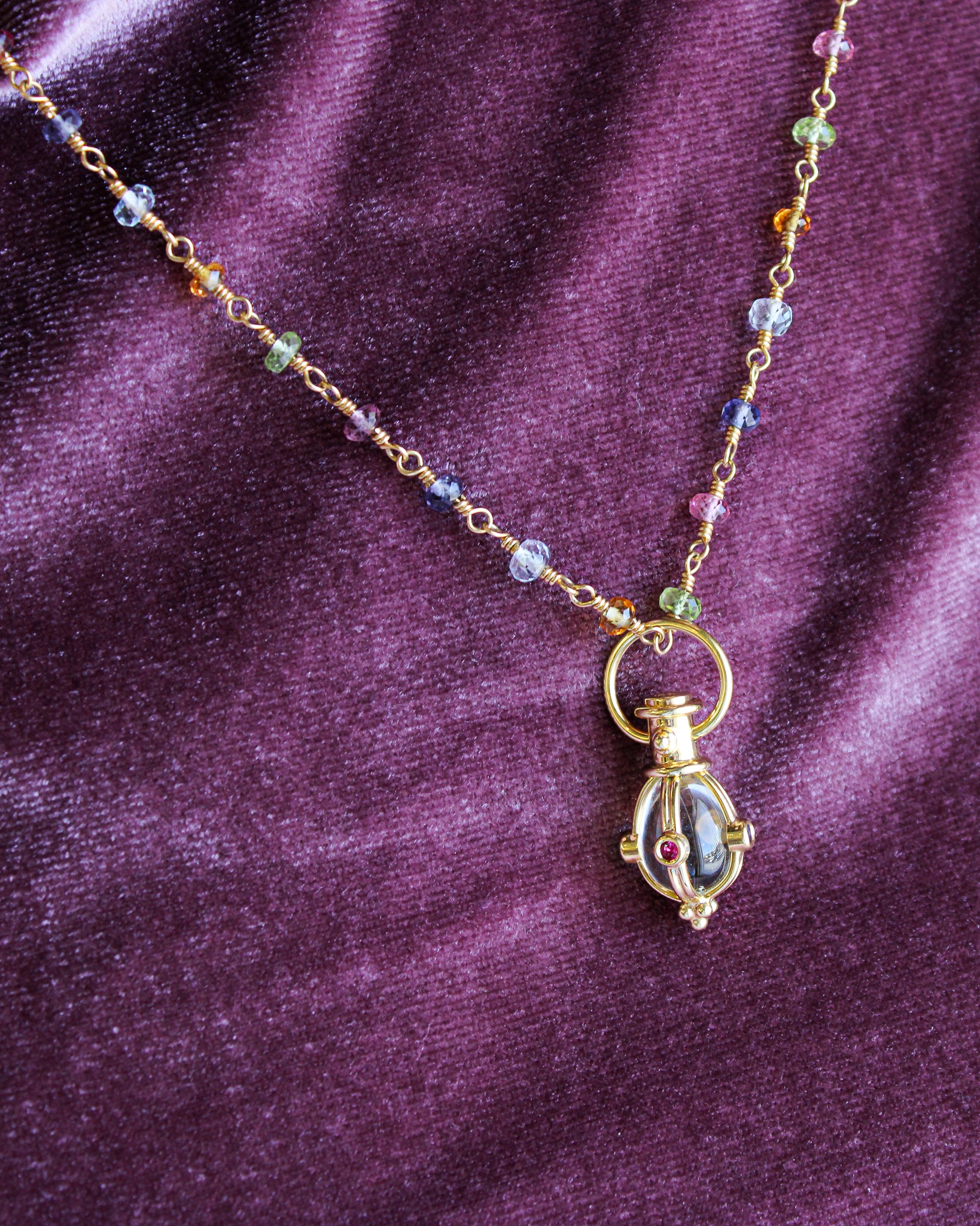 Colored Stone Pendant