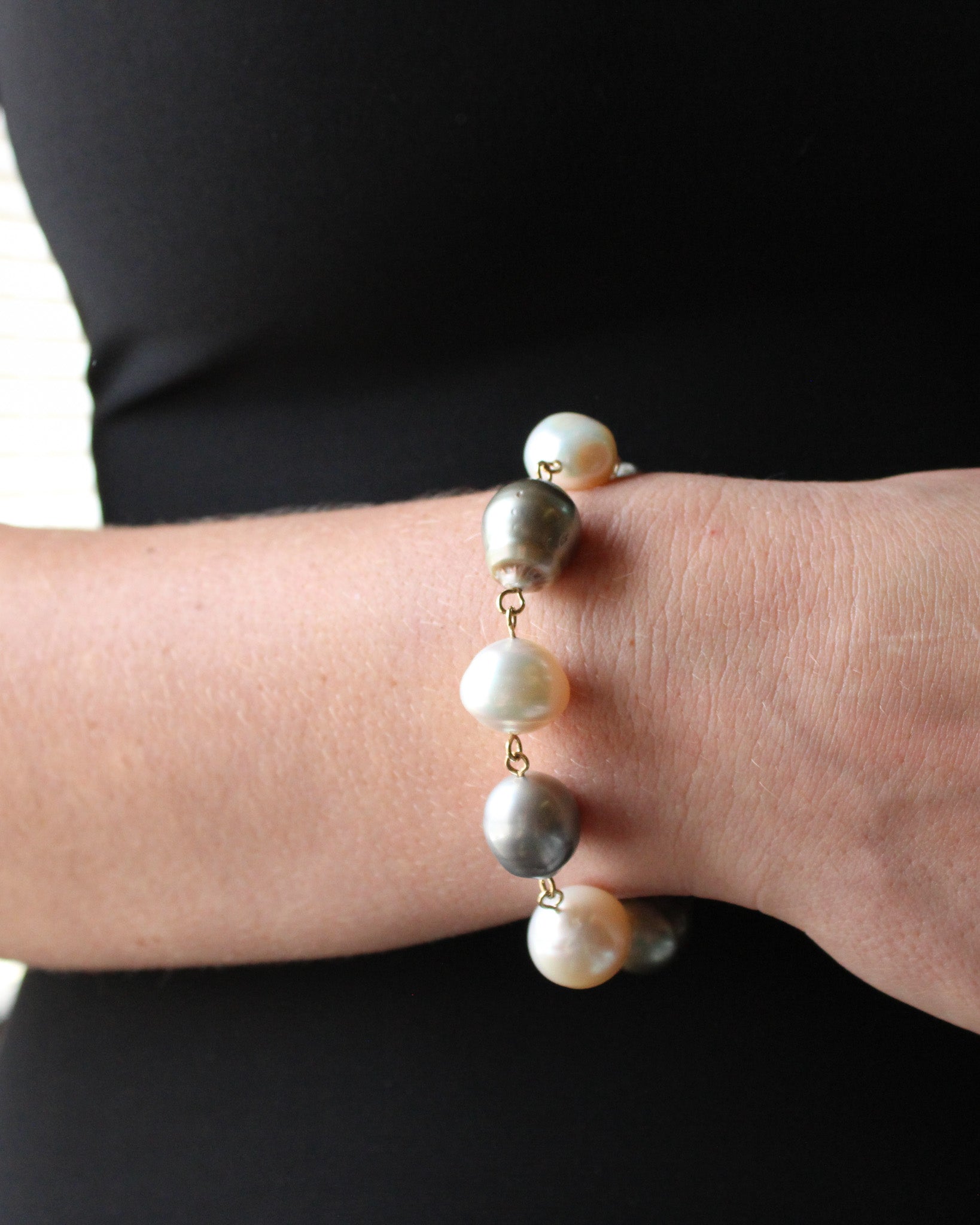 Tahitian and South Sea Pearl Bracelet