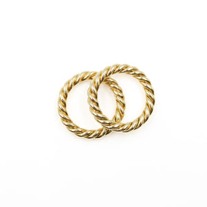 18k Yellow Gold Twisted Wire Ring