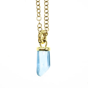 Aquamarine Crystal Pendant