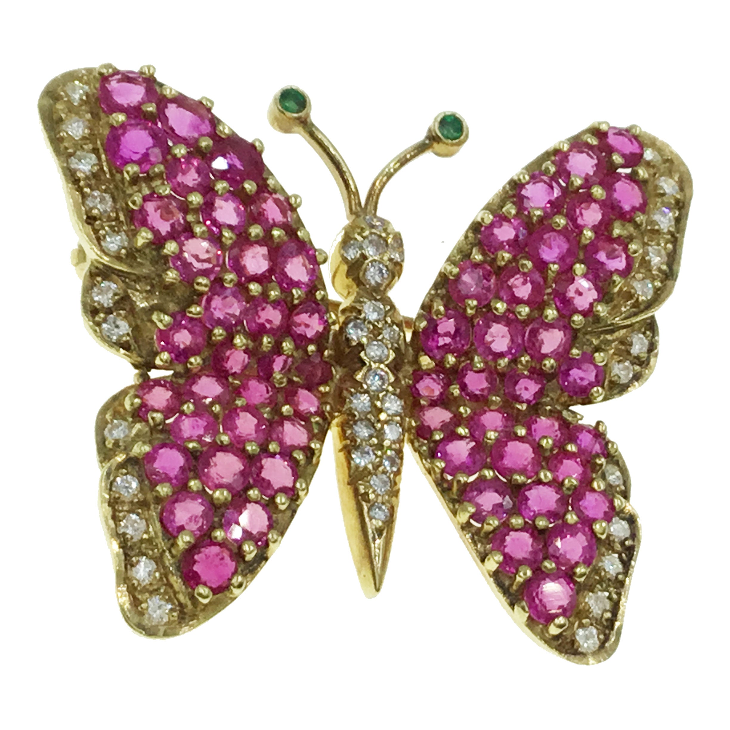 Estate Color Stone Brooch