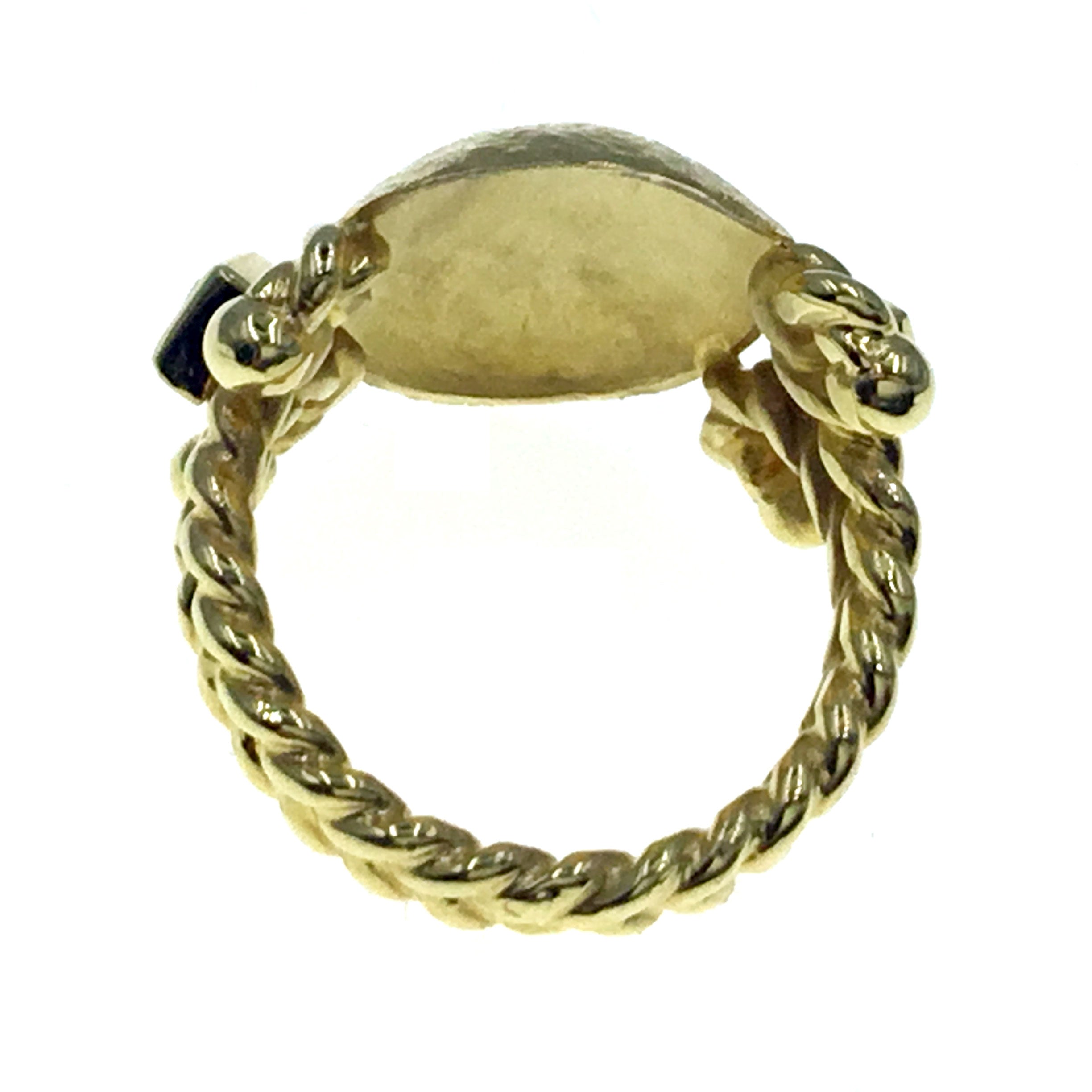 14K Hammered Gold Fashion Ring