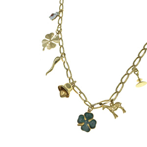 14k Gold Charm Necklace