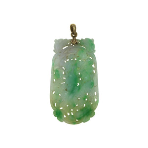 Jade and Yellow Gold Pendant