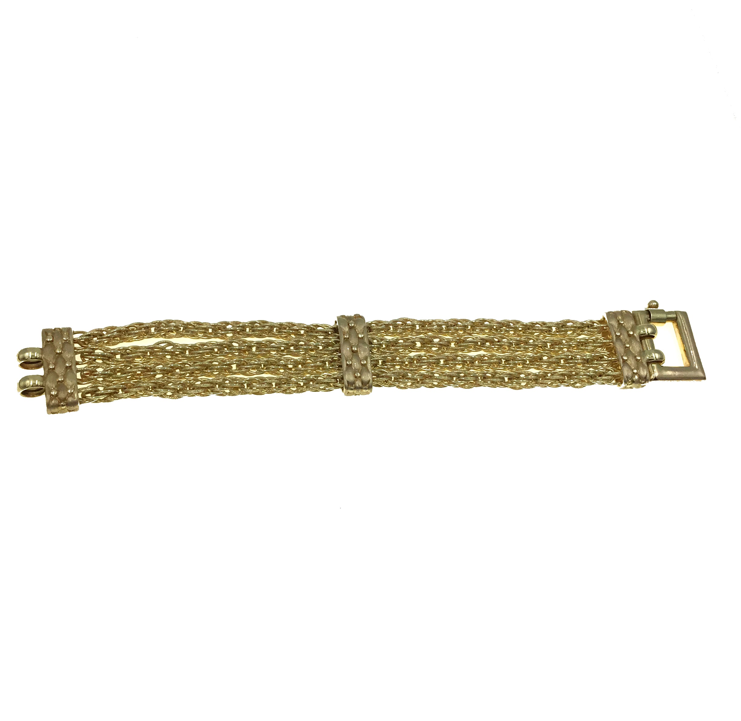 14K Yellow Gold Woven Bracelet
